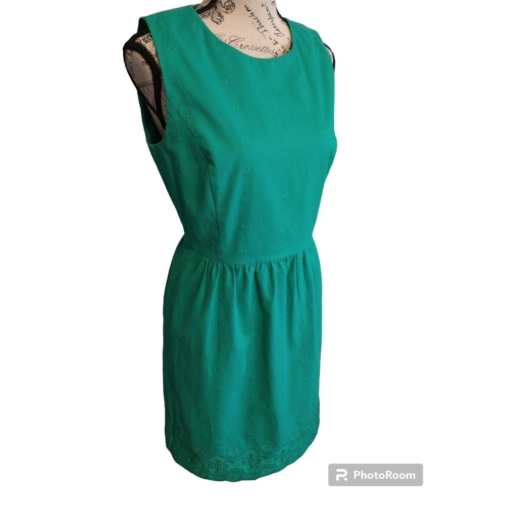 Vineyard vines embroidered dress size 4 Beachy Summer Classic sleeveless green - Picture 3 of 12